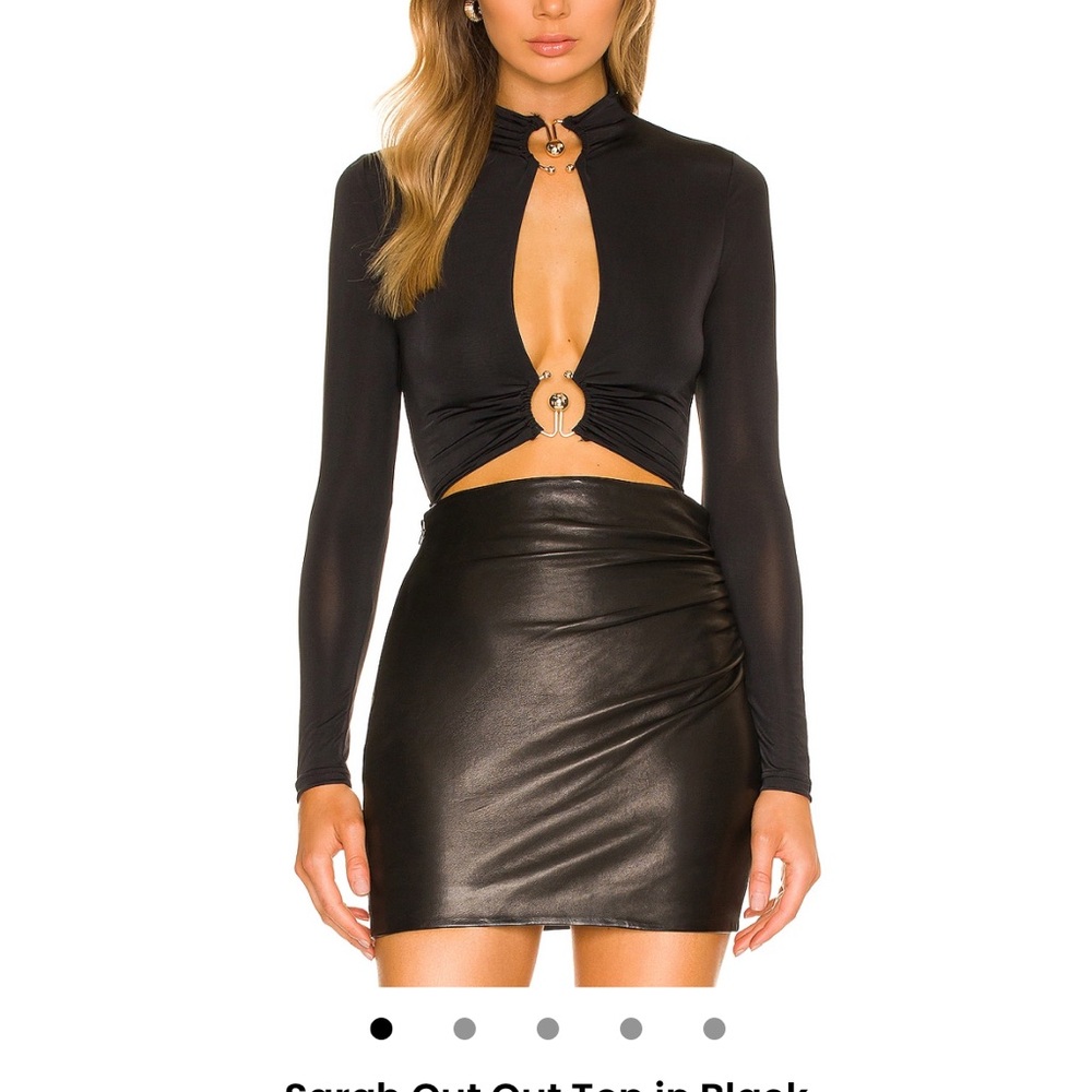 REVOLVE Black Cut-Out Top